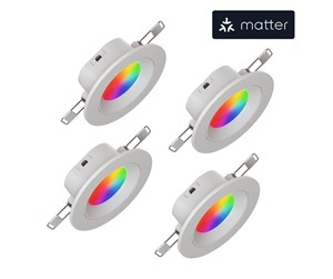 Smarthus - Nanoleaf Essentials Smart Downlight Matter (4-Pack) - NF080D02-4W3