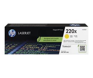 Printertilbehør blekk/toner - HP 220X / W2202X - High Yield - Yellow Toner - Laser toner Yellow - W2202X