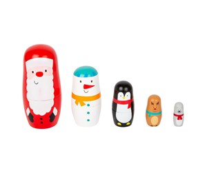 Treleker - Small Foot - Wooden Matryoshka Dolls Christmas - 11771