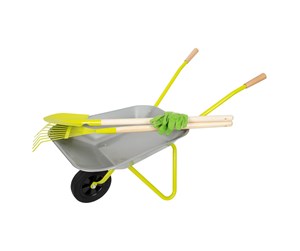 Utendørsleker - Small Foot - Metal Wheelbarrow with Garden Tools - 11627