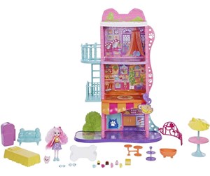 Dukker, Bamser & Utstyr - Mattel Enchantimals - Townhouse and Cafe Playset - HHC18