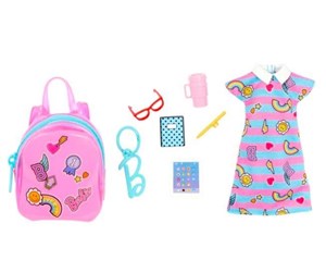 Dukker, Bamser & Utstyr - Barbie Deluxe Bag With School Outfit And themed Accessories - HJT42/HJT44