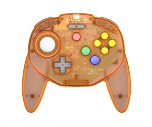 Spill - Tilbehør - Retro-Bit Tribute 64 Wireless (Orange Hawk) - Controller - Nintendo 64 - 849172015173