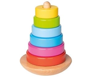 Babyleker - Goki Wooden Stacking Tower Color 8pcs. - 58925