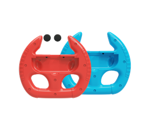 Spill - Tilbehør - STEALTH Joy-Con Racing Wheels for Nintendo Switch Twin Pack Red/Blue - Wheel - Nintendo Switch - 5055269713593