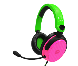 Hodetelefoner - STEALTH C6-100 Gaming Headset (Multi Format) - Neon Green/Pink - 5055269713555