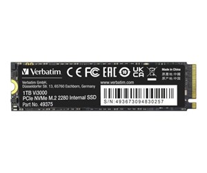 SSD - Verbatim Vi3000 SSD - 1TB - PCIe 3.0 - M.2 2280 - 49375