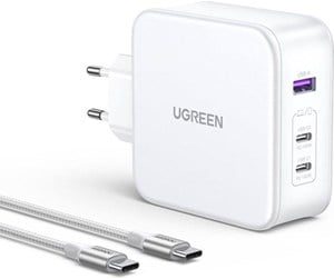 Mobil - Adaptere og ladere - UGREEN Nexode GaN 140W Triple USB Charger - White - 15339