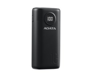 Nødlader - A-Data AP10000QCD-DGT-CBK Nødlader - 10000 mAh - AP10000QCD-DGT-CBK