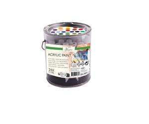 Arts & Crafts - Tilbehør - Nassau Paint acrylic 24 x 12 ml - AR0762/GE