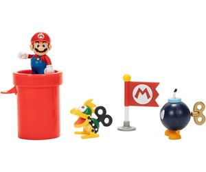 Figurer - Jakks Super Mario 6.35cm Diorama Set Airship Deck - 416344