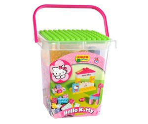 Byggesett - Unico Hello Kitty Unico Bucket 104 pcs - 8662