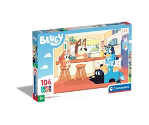 Puslespill - Clementoni Jigsaw Puzzle - Bluey in the Kitchen 104st. Gulv - 27169