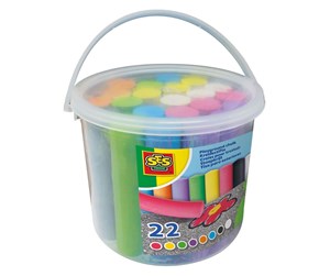 Utendørsleker - SES Sidewalk Chalk Bucket 22st. - 02205