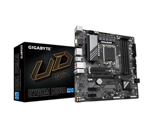 Hovedkort - GIGABYTE B760M DS3H Hovedkort - Intel B760 - Intel LGA1700 socket - DDR5 RAM - Micro-ATX - B760M DS3H