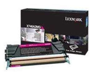 Printertilbehør blekk/toner - Lexmark - magenta - original - toner cartridge - LCCP - Laser toner Rød - X746A2MG