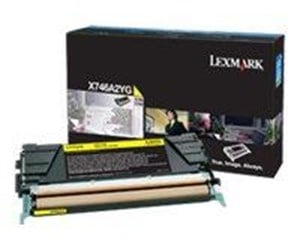 Printertilbehør blekk/toner - Lexmark - yellow - original - toner cartridge - LCCP - Laser toner Yellow - X746A2YG