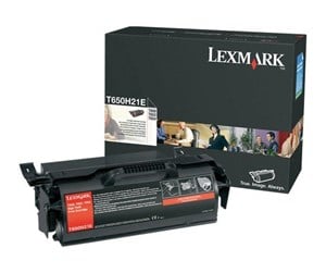 Printertilbehør blekk/toner - Lexmark - High Yield - black - original - toner cartridge - LCCP - Laser toner Svart - T650H21E