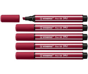 Skole - STABILO Pen 68 MAX - Felt-tip pen with thick chisel tip - heather purple - 768/19