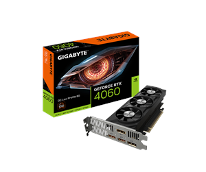 Grafikkort - GIGABYTE GeForce RTX 4060 Low Profile OC - 8GB GDDR6 RAM - Grafikkort - GV-N4060OC-8GL