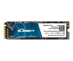 SSD - Mushkin ELEMENT - SSD - 1 TB - PCIe 3.0 x4 (NVMe) - MKNSSDEV1TB-D8