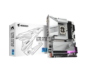 Hovedkort - GIGABYTE Z790 AORUS ELITE AX ICE Hovedkort - Intel Z790 - Intel LGA1700 socket - DDR5 RAM - ATX - Z790 A ELITE AX ICE