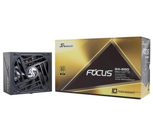 Strømforsyning (PSU) - Seasonic Focus GX 850 ATX 3.0 Strømforsyning (PSU) - 850 Watt - 135 mm - ATX - 80 Plus Gold sertifisert - FOCUS-GX-850-ATX30