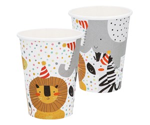 Leketøy - Boland Paper Cups Safari 8pcs. - 50211