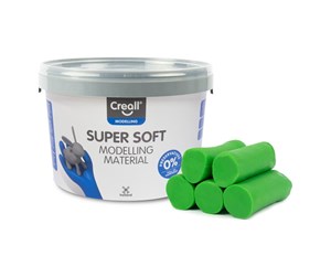 Kreative leker - Creall Supersoft clay Green 1750gr. - 25012