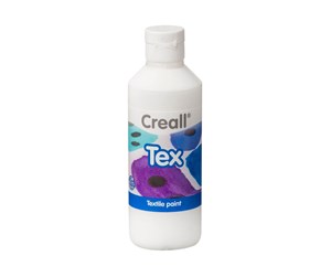 Kreative leker - Creall Textile Paint White 250ml - 24034