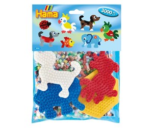 Kreative leker - Hama Ironing Bead Set Group Pack Blue 3000 pcs. - 4416