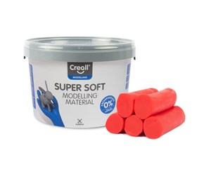 Kreative leker - Creall Supersoft clay Red 1750gr. - 25011