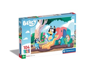 Puslespill - Clementoni Jigsaw Puzzle Bluey on the Slide 104st. Gulv - 27171