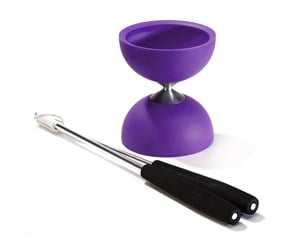 Utendørsleker - Eureka Rubber Diabolo with Aluminum Sticks - Purple - 52515705