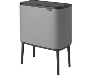 Rengjøring - brabantia Bo Touch Bin Mineral Concrete Grey 3 x 11 L - 127229