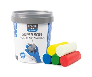 Kreative leker - Creall Supersoft Clay 5 colours 450gr. - 25070