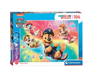 Puslespill - Clementoni Brilliant Jigsaw Puzzle Paw Patrol 104st. Gulv - 20190