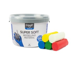 Kreative leker - Creall Supersoft Clay 5 colours 1750gr. - 25020