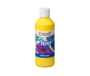 Kreative leker - Creall Textile Paint Yellow 250ml - 24021