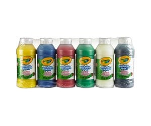 Kreative leker - Crayola Finger Paint Washable 6 Colors - 256315