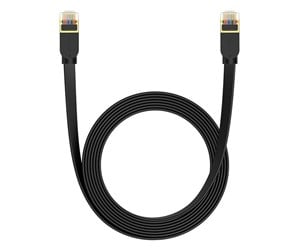 Nettverkskabel - Cat 7 UTP Ethernet RJ45 Cable Flat 5 m black - B00133207111-04