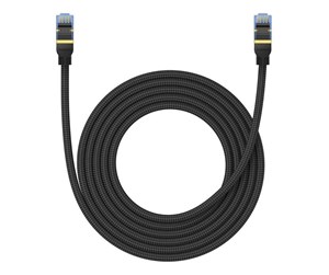 Nettverkskabel - Braided network cable cat.7 Baseus Ethernet RJ45 10Gbps 3m (black) - B0013320B111-04