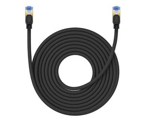 Nettverkskabel - Braided network cable cat.7 Baseus Ethernet RJ45 10Gbps 10m (black) - B0013320B111-07