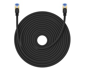 Nettverkskabel - Braided network cable cat.7 Baseus Ethernet RJ45 10Gbps 25m (black) - B0013320B111-10