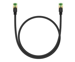 Nettverkskabel - Braided network cable cat.8 Baseus Ethernet RJ45 40Gbps 0.5m (black) - B0013320C111-00