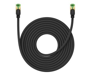 Nettverkskabel - Braided network cable cat.8 Baseus Ethernet RJ45 40Gbps 10m (black) - B0013320C111-07