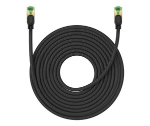 Nettverkskabel - Braided network cable cat.8 Baseus Ethernet RJ45 40Gbps 15m (black) - B0013320C111-08