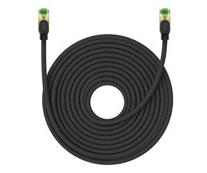 Nettverkskabel - Braided network cable cat.8 Baseus Ethernet RJ45 40Gbps 20m (black) - B0013320C111-09