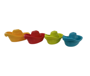 Babyleker - Happy Baby Bath Time Boats 4-Pack - 502205