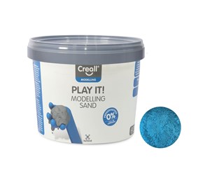 Kreative leker - Creall Play It Play Sand Blue 750gr. - 03205